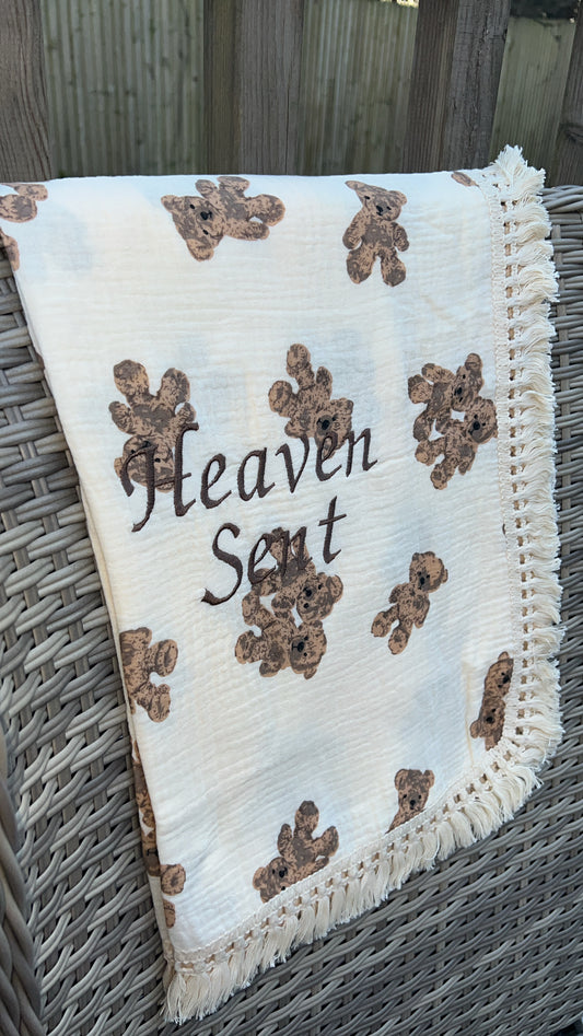 Personalised Muslin Blanket