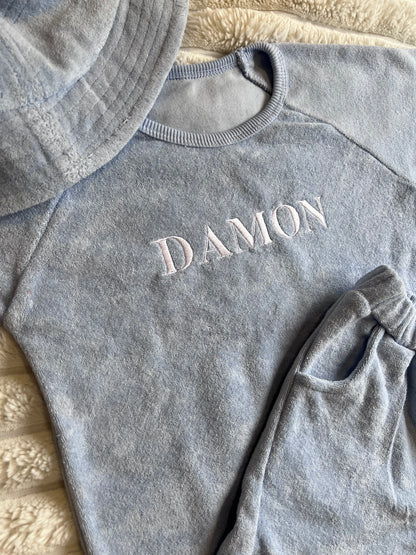 Towelling Set - Coastal Blue