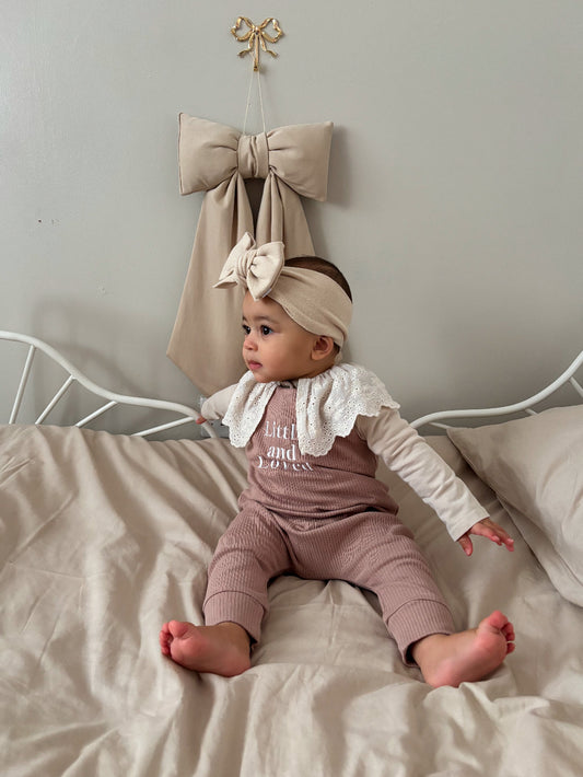 Ribbed Dungarees- WORDING ONLY