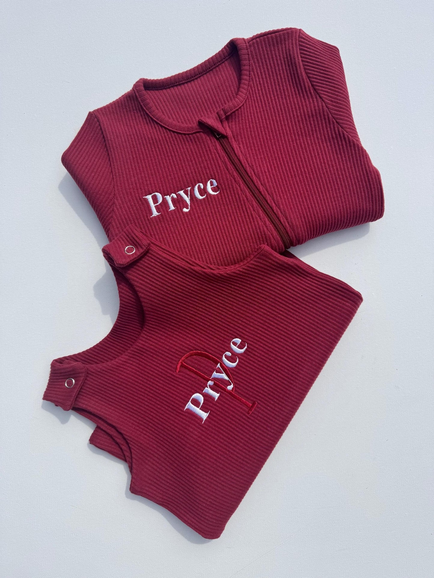 Ribbed Sleepsuit- WORDING ONLY