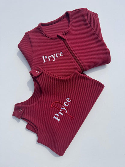 Ribbed Sleepsuit- WORDING ONLY