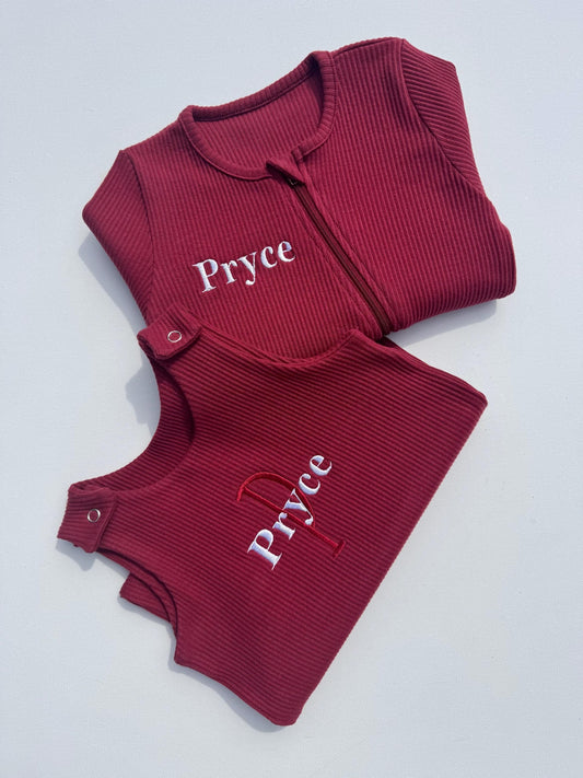 Ribbed Sleepsuit- WORDING ONLY